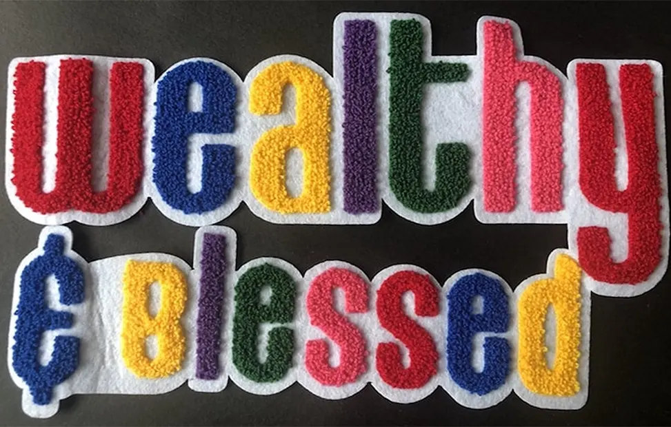 Chenille Embroidery detail