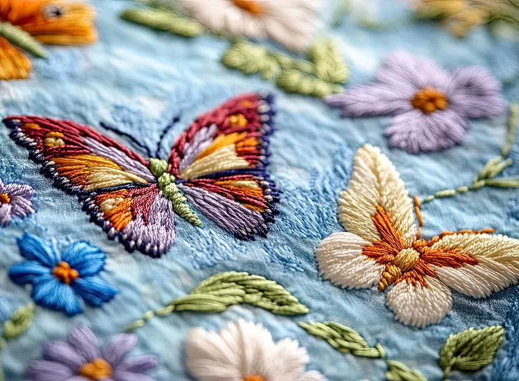 Flat Embroidery detail