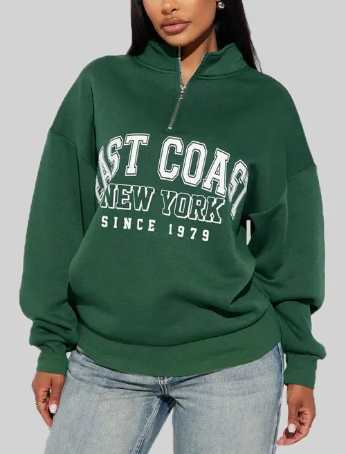 3D embroidered hoodie