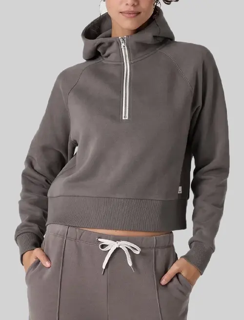 Half Zip Up Hoodie