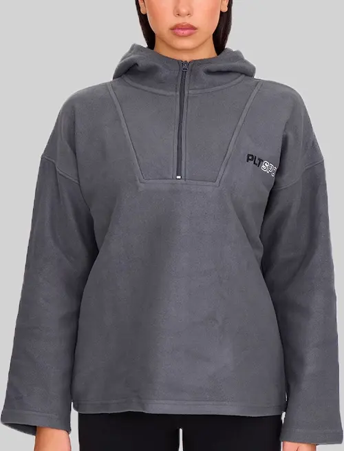 Quarter Zip Up Hoodie