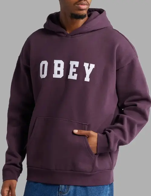 Oversize Felt Logo Appliqué Extra Heavy Fleece Hoodie