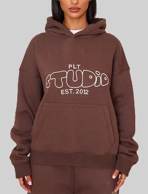 Puff print hoodie