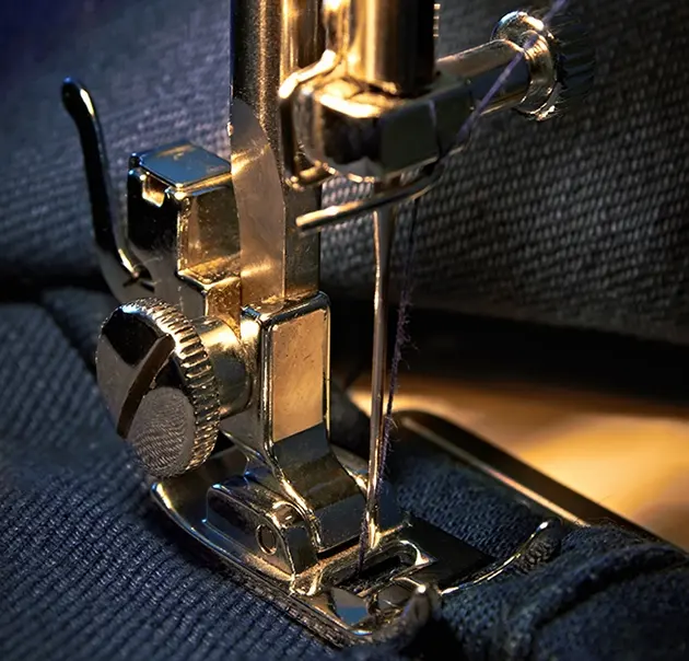 Working sewing machine