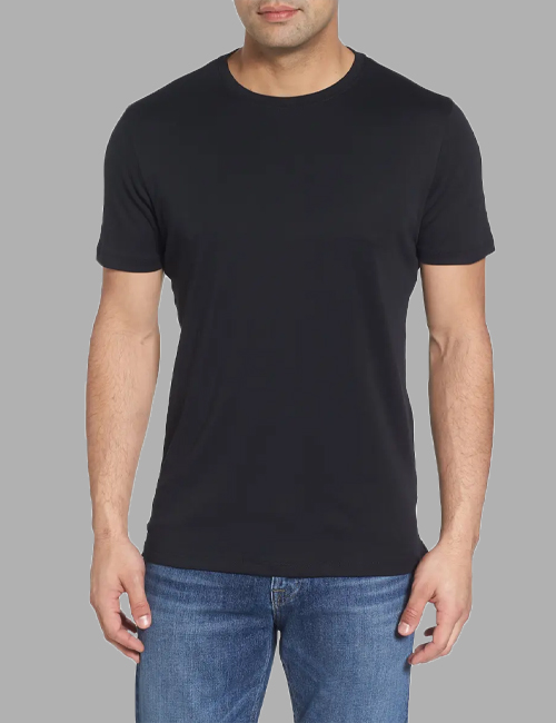 Black Cotton T-Shirt