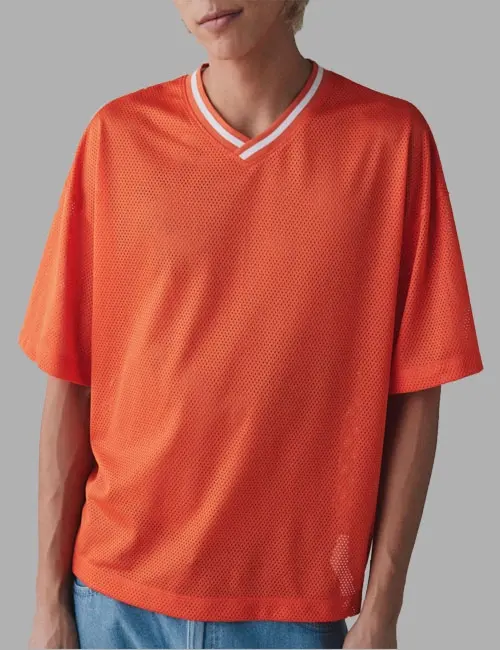 Men's Orange Sports T-shirts