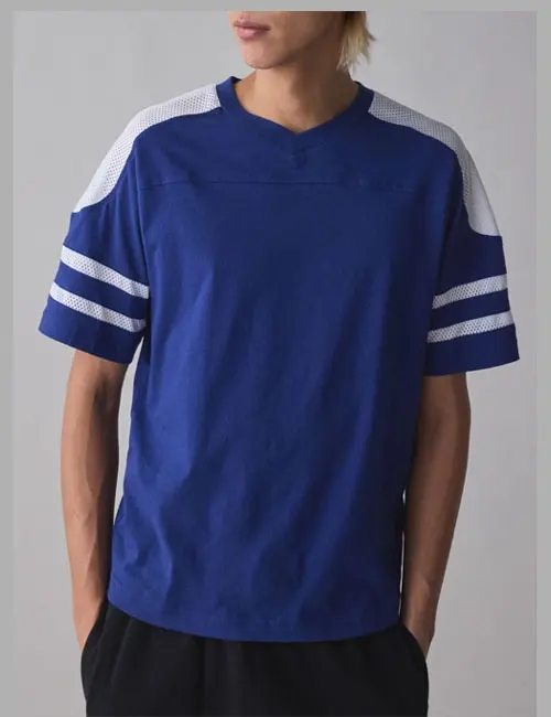 Men's blue sports T-shirt