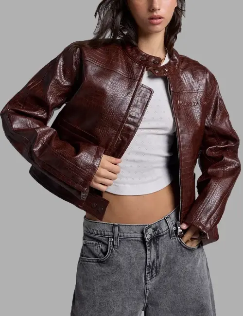 Mini Faux Leather Motorcycle Jacket