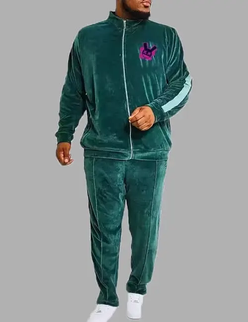 Green Velvet Tracksuit