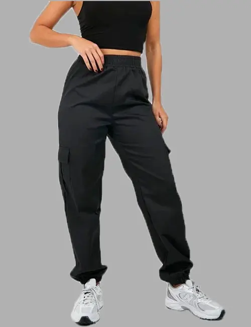 High Waisted Cargo Pocket Joggers