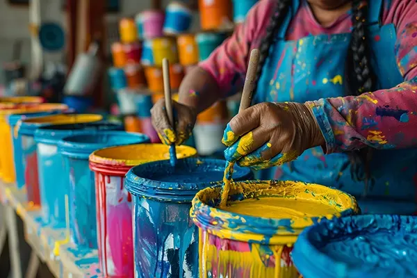 Screen printing pigment preparation