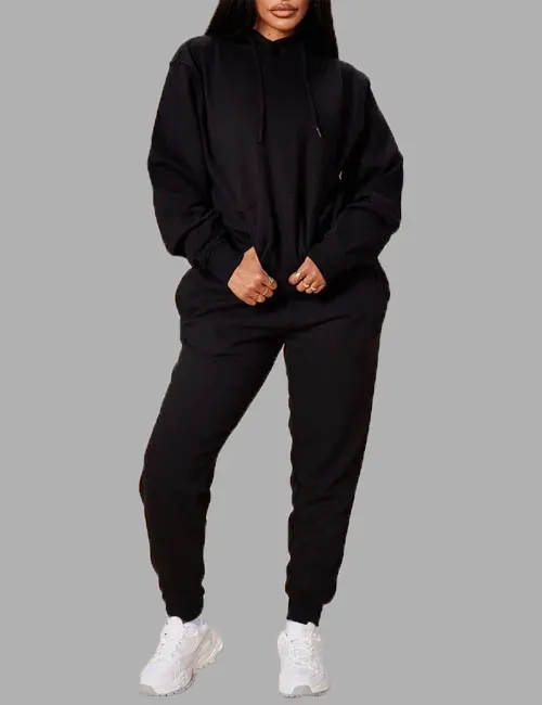 Stole Your Boyfriend's Oversized Hoodie - Black