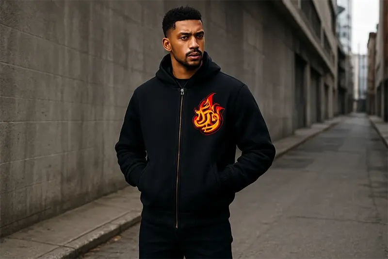 Applique Embroidery Hoodie