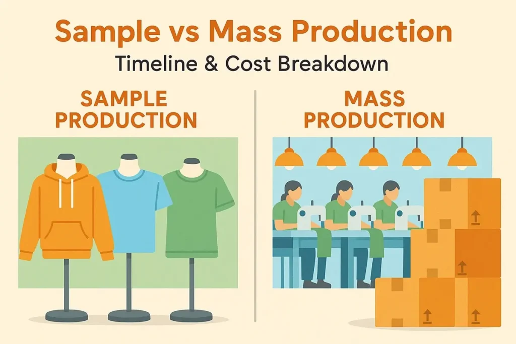 Clothing Sample vs Mass Production