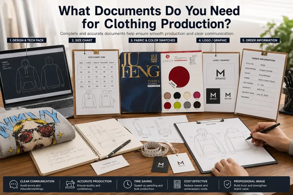Documents for Clothing Production