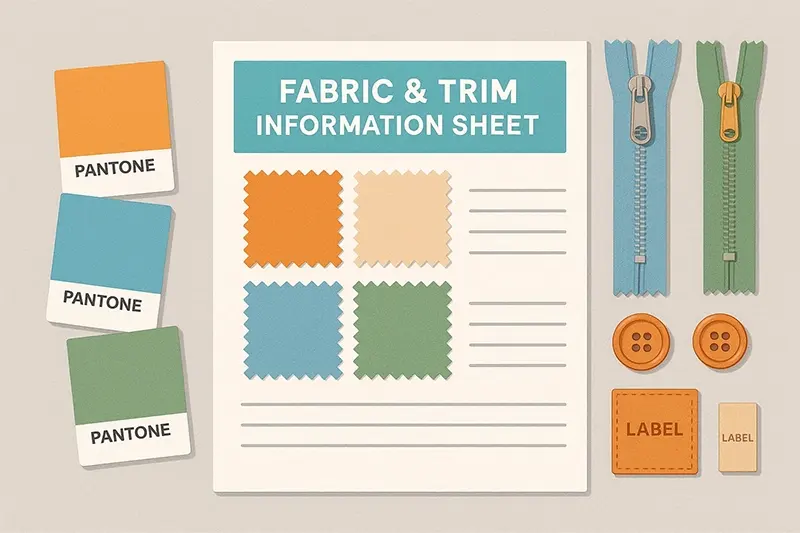 Fabric & Trim Information Sheet
