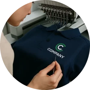 Flat Stitch Embroidery Execution