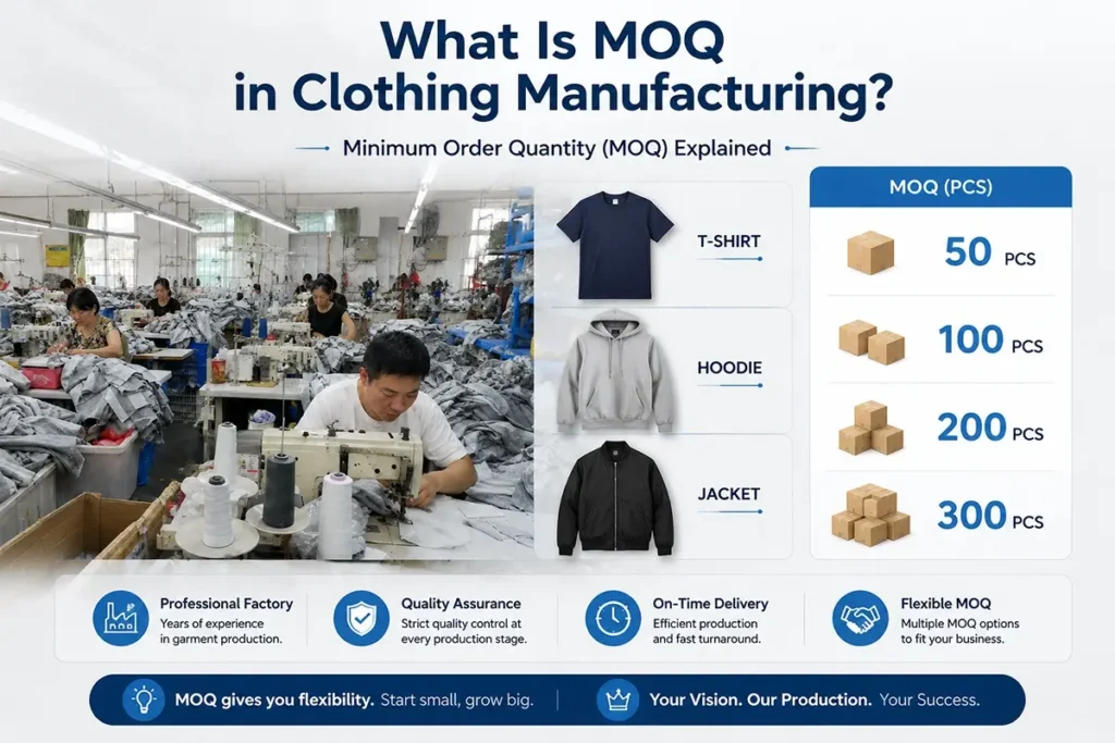 MOQ in Clothing Manufacturing