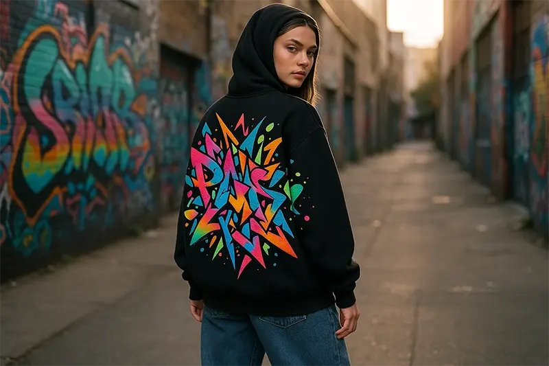 Puff Printed Hoodie