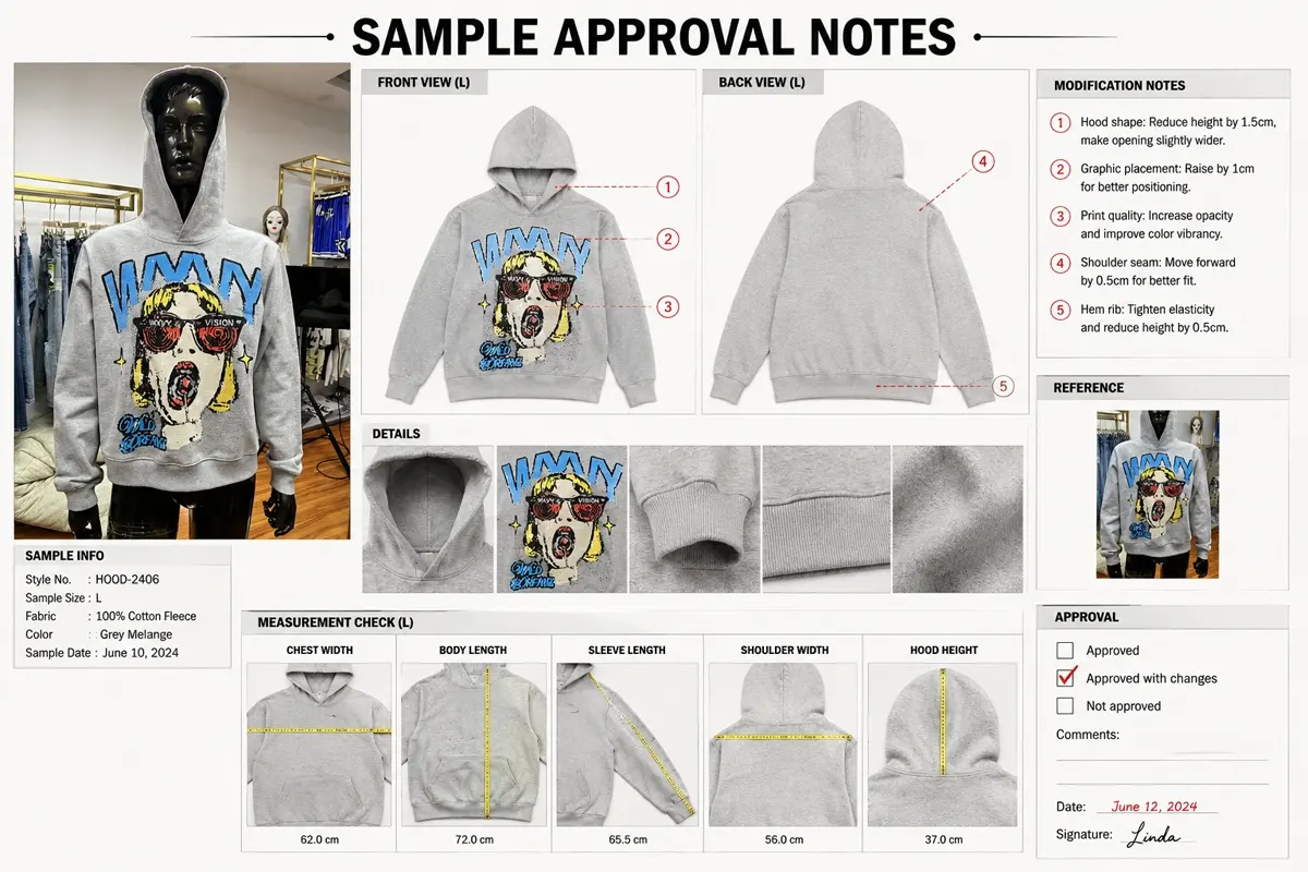 Sample Approval Notes