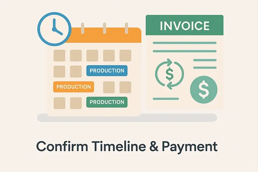 Confirm Timeline & Payment