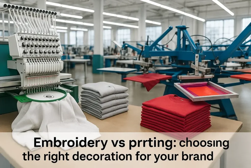 Embroidery vs Printing