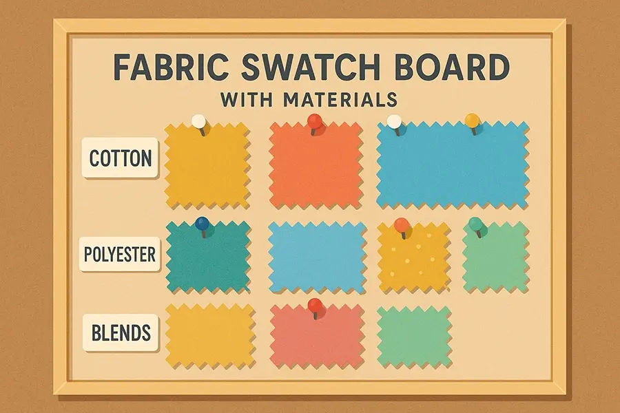 Fabric Sourcing Swatch Board