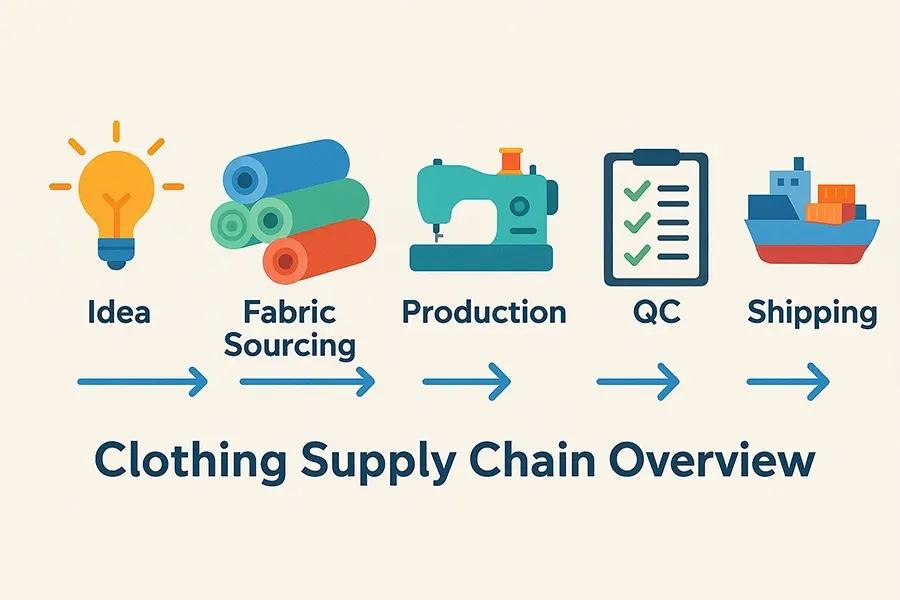 Factory Supply Chain Infographic