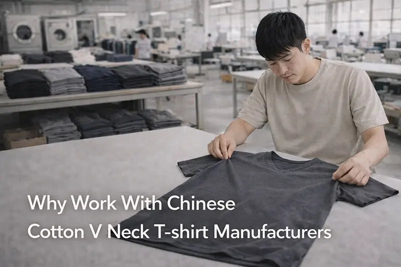 V Neck T-shirt Manufacturers