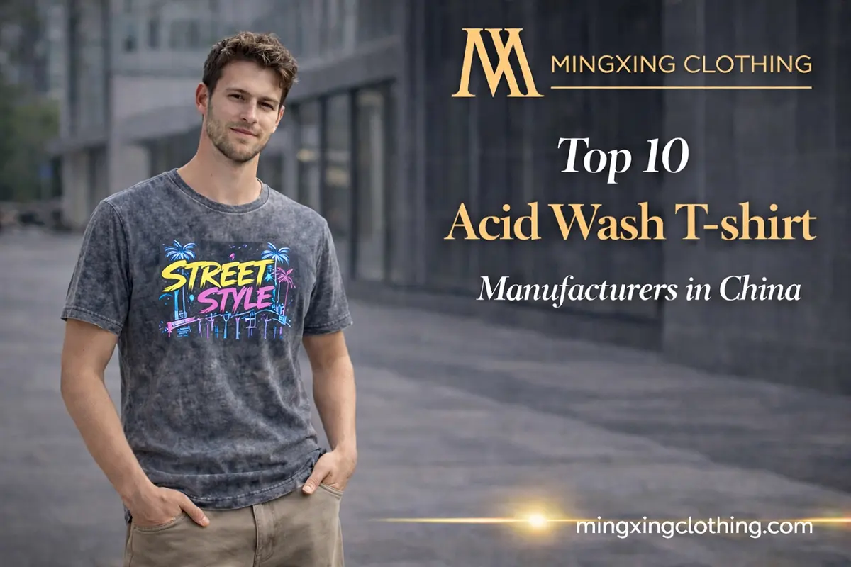 Acid Wash T-shirt Manufacturer