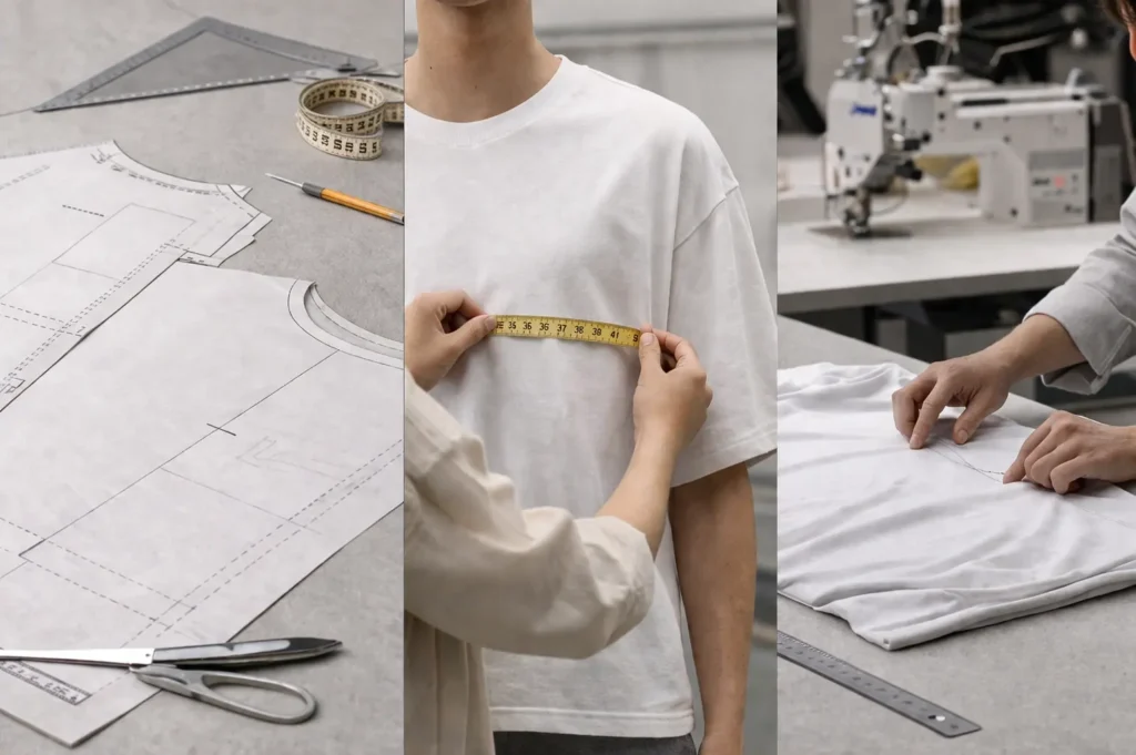 Custom Boxy T-shirt Measurements