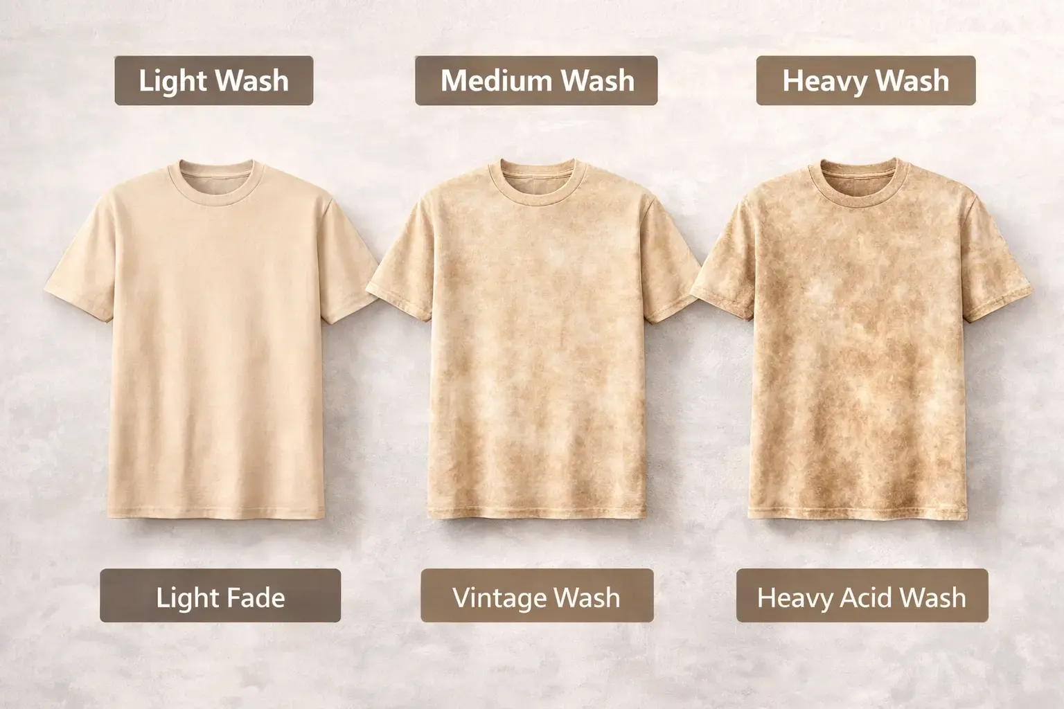 T-shirt Acid Wash Effects