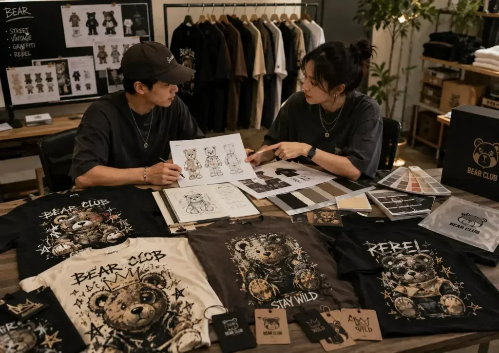 bear-tshirt-product-development-meeting
