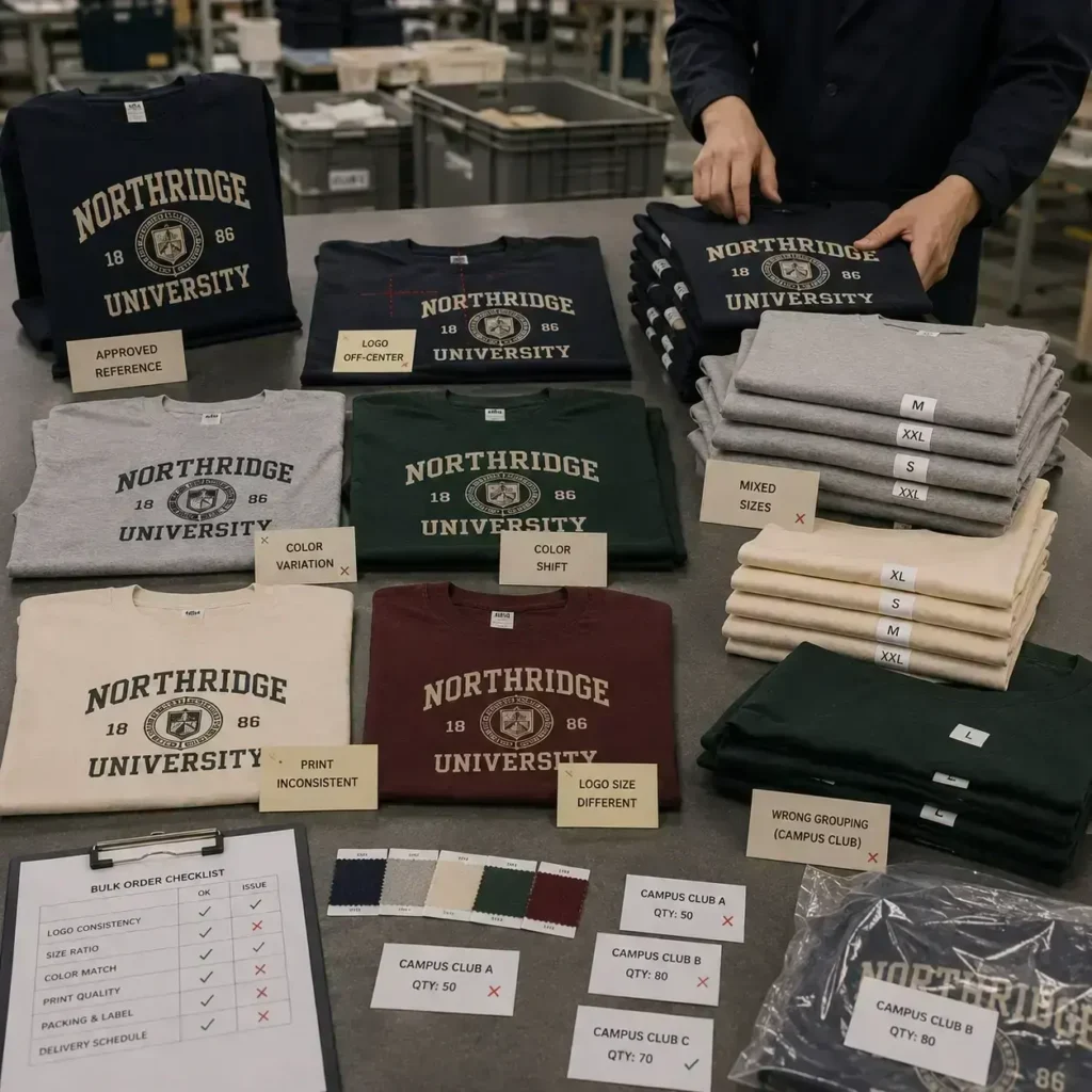 college-tshirt-bulk-order-risk-sorting-scene