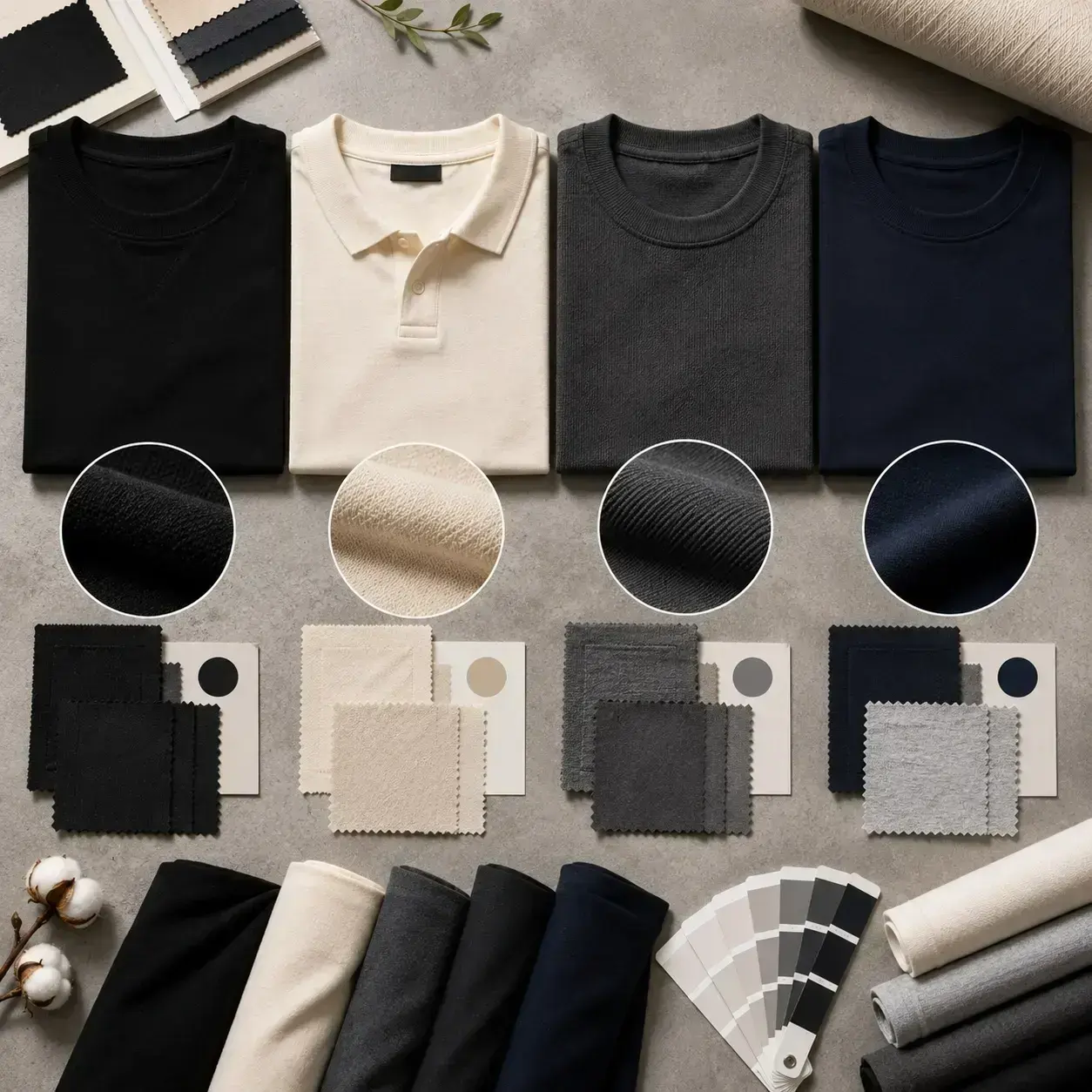 custom-collar-tshirt-fabric-selection-board