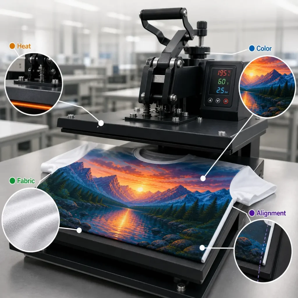 sublimation-process-control-heat-color-fabric-alignment-production
