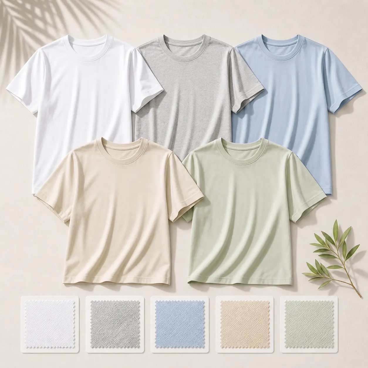 tshirt-color-selection-summer-palette-lightweight-fabric-options