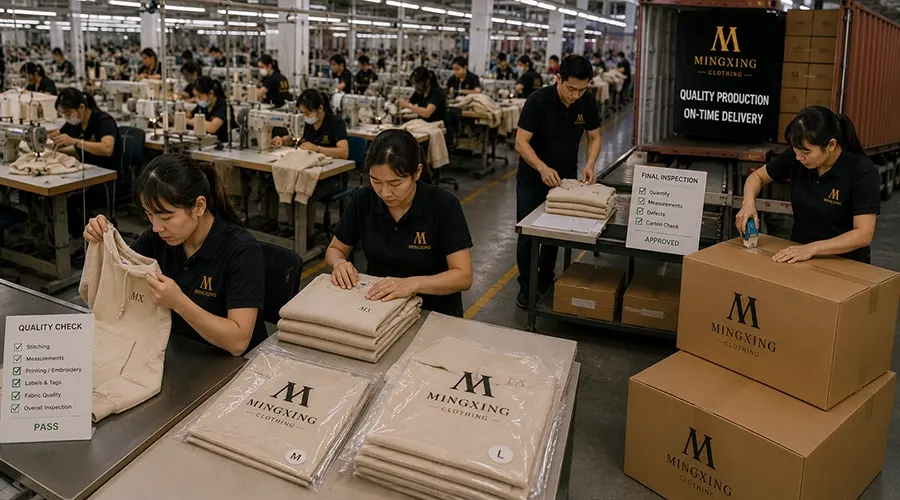 Bulk Clothing Production Process