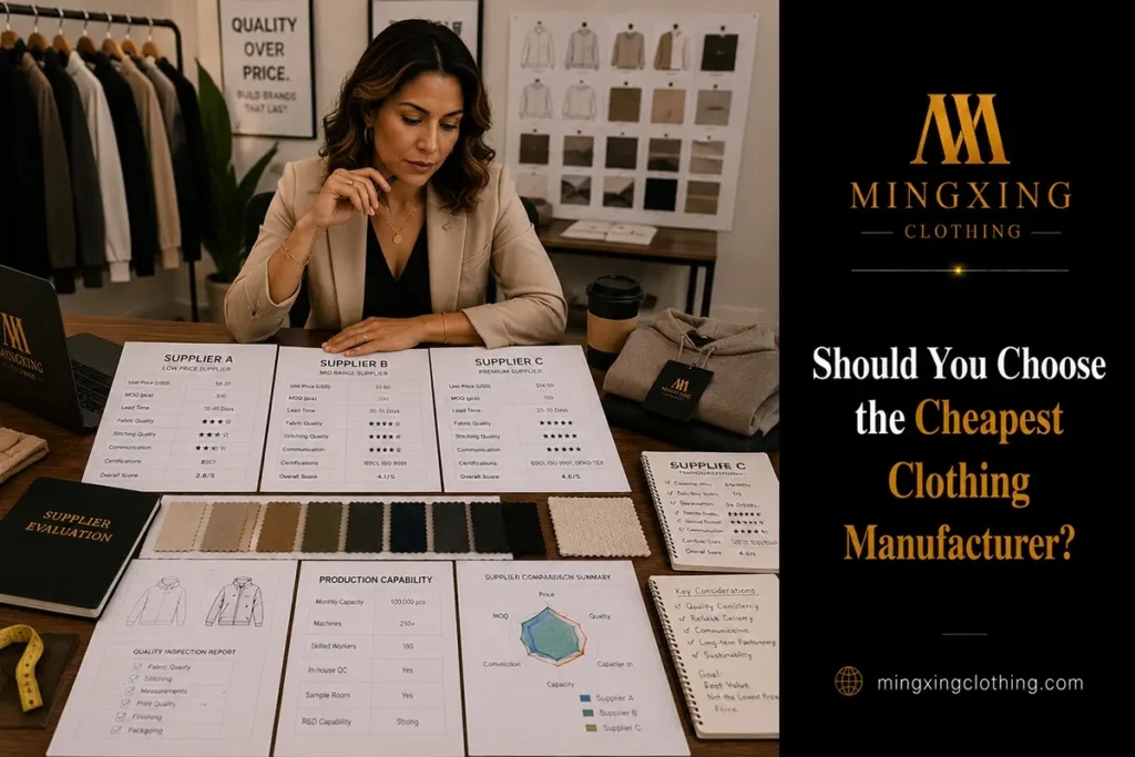 Cheapest Clothing Manufacturer Comparison