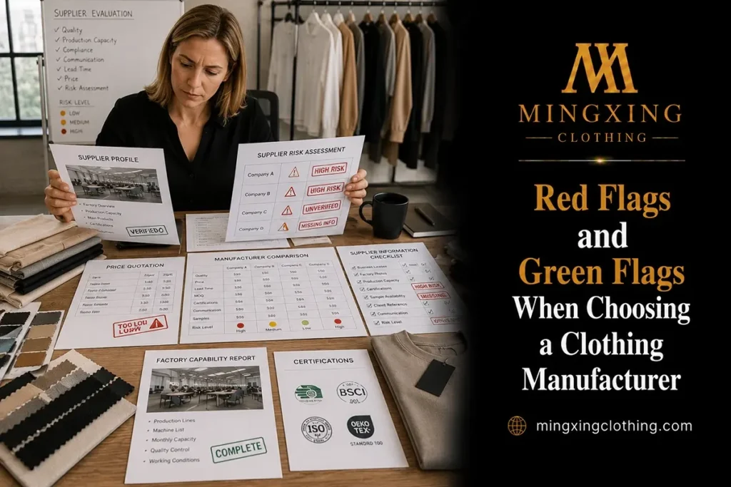 Clothing Manufacturer Flags