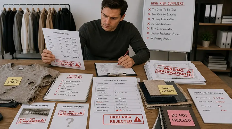Clothing Manufacturer Red Flags