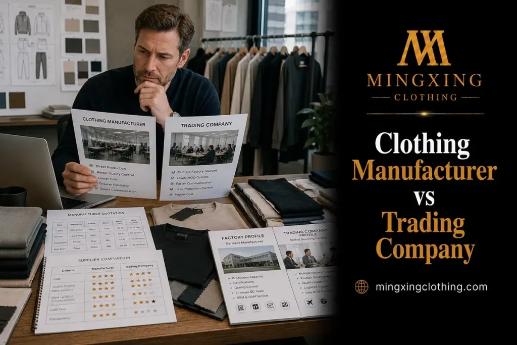 Clothing Manufacturer vs Trading Company