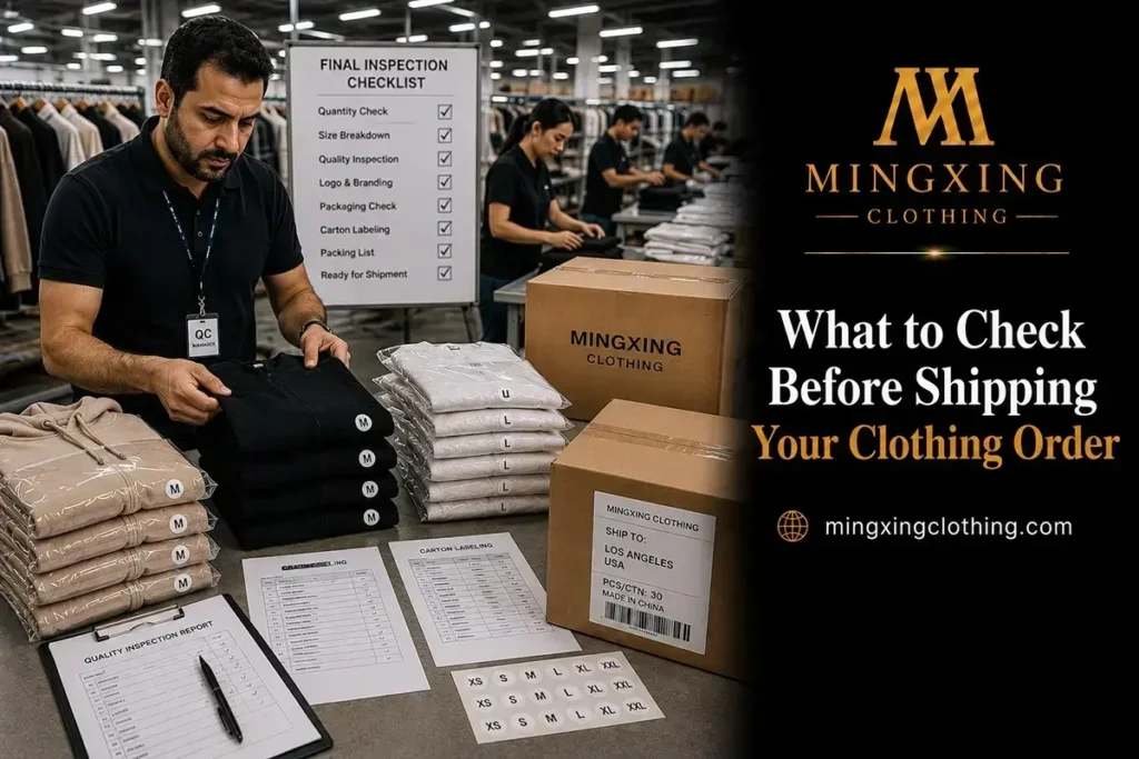 Final Clothing Inspection