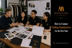 First Contact With Clothing Manufacturer