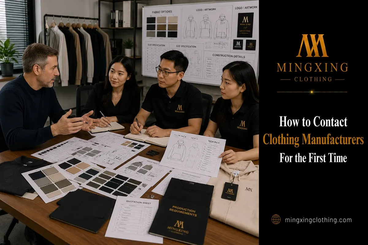 First Contact With Clothing Manufacturer