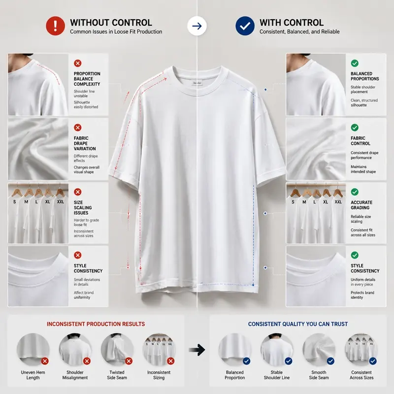 Loose Fit T-shirt Production Challenges