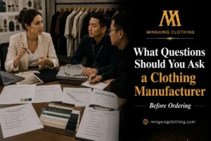 Questions for Clothing Manufacturers