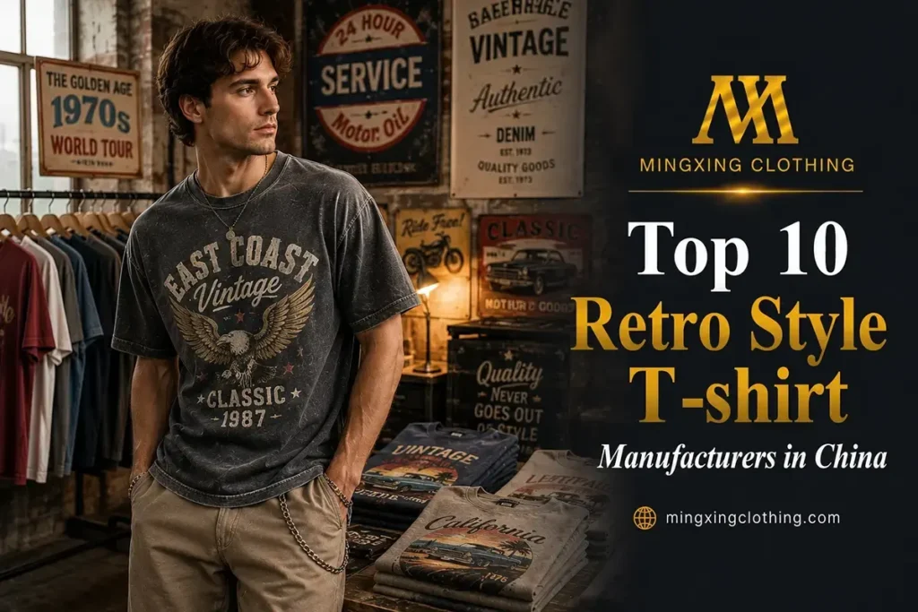 Retro Style T-shirt Manufacturer