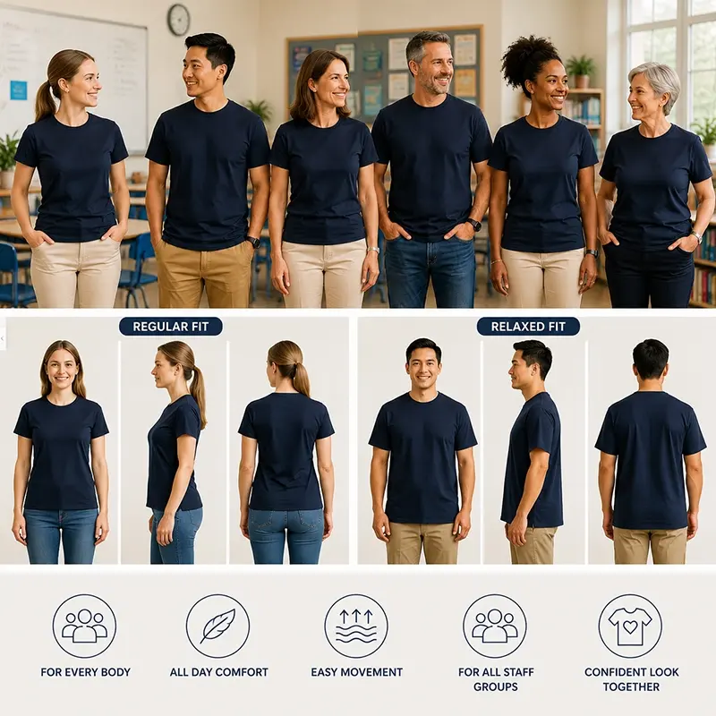 Teacher T-shirt Fit Options