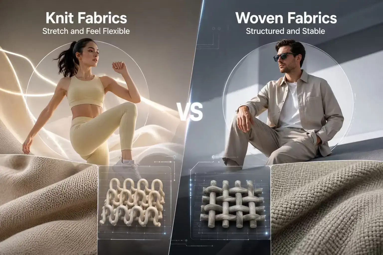 Applications of knitted and woven fabrics